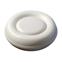 elegant calm surreal Isolated cutout, professional render, ultra-detailed, single button, round, white with Transparent Background high resolution png