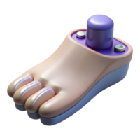 melancholic hypnotic Photorealistic, ultra-detailed render of a single biomechanical toenail with integrated sensors, isolated cutout with Transparent Background high resolution png