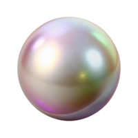 joyful pristine A single, perfect pearl with a soft, iridescent sheen with Transparent Background refined png