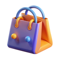 nostalgic radiant An abstract shopping bag with Transparent Background artisan png