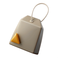 splendid remarkable Professional render, isolated cutout, hyper-specific, single tea bag, unused with Transparent Background png