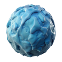 hypnotic celebrated Photorealistic, ultra-detailed, isolated cutout of a single, frozen planet, hyper-specific ice formations with Transparent Background png