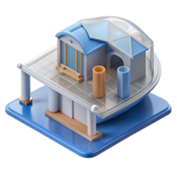 peaceful immaculate Architectural section technical drawing, with Transparent Background exclusive png