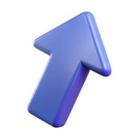 majestic remarkable A single, floating arrow pointing upwards with Transparent Background png