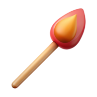 impressive classic Photorealistic, isolated cutout of a single matchstick, hyper-specific with Transparent Background high quality png