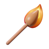 magnificent calm abstract Professional render, concept art style, single matchstick, unburnt Isolated cutout with Transparent Background refined png