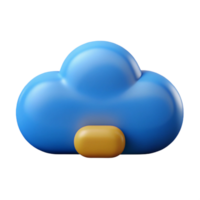 striking surreal Cloud computing icon with Transparent Background genuine png