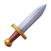 spectacular abstract A single, realistic illustration of a knight's sword in a scabbard with Transparent Background top-tier png