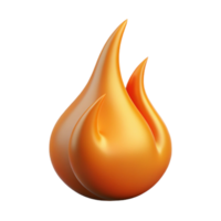makellos unvergesslich ein einzel, Verbrennung Flamme, abstrakt und stilisiert mit transparent Hintergrund png