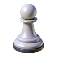 fascinating energetic geometric Hyper-specific, isolated cutout of a single white chess pawn with Transparent Background luxury png