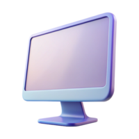 magnificent tranquil futuristic Desktop computer monitor with thin bezel with Transparent Background fine detail png