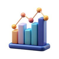magnificent melancholic artistic Data science visualization graph with Transparent Background crisp png