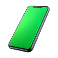 fascinating ethereal industrial Smartphone with green screen with Transparent Background sharp png