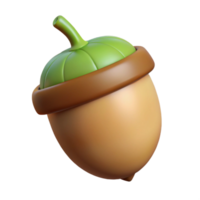 unforgettable traditional Isolated cutout, concept art style of a single sprouting acorn with Transparent Background studio quality png