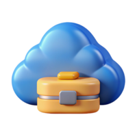 whimsical enchanting Data storage cloud icon with Transparent Background museum quality png