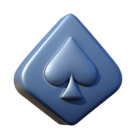 fascinating avant-garde A single, stylized playing card Ace of Spades, with Transparent Background fine detail png