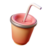 hypnotic distinctive Ultra-detailed professional render of a single drinking straw Isolated cutout with Transparent Background png