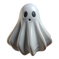 joyful fascinating A spooky ghost, translucent and ethereal with Transparent Background high quality png