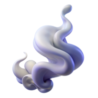 iconic traditional A wisp of smoke, curling and ethereal with Transparent Background authentic png