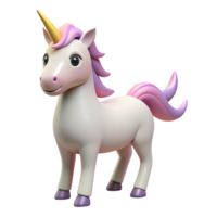 radiant harmonious creative Unicorn, single-horned horse, with Transparent Background sharp png