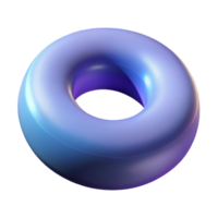 majestic tranquil retro Professional render, hyper-specific, isolated cutout of a single, mathematically perfect torus with Transparent Background fine detail png