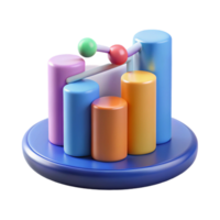 impressive timeless Big data analytics chart with Transparent Background png