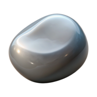 playful spectacular Hyper-specific, concept art style render of a single polished river stone with Transparent Background precision png