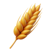 majestic memorable Hyper-specific, isolated cutout Photorealistic render Single Demeter's Wheat Sheaf, golden, ripe grains with Transparent Background png