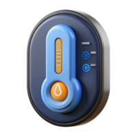 gorgeous retro A smart thermostat displaying the temperature with Transparent Background high resolution png