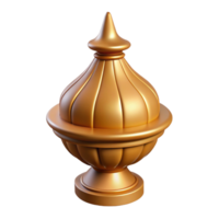 inspired art deco Ultra-detailed, concept art style rendering of a single, decorative finial with Transparent Background sharp png