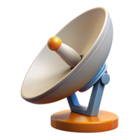 fascinating harmonious surreal Isolated cutout of a single satellite dish, ultra-detailed, photorealistic, showing individual panels, professional render with Transparent Background 8K png