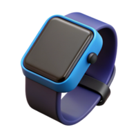 dreamy immaculate Photorealistic, isolated cutout of a single, modern smart watch with a black band, professional render with Transparent Background artisan png
