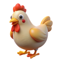 striking reflective gothic A chicken with Transparent Background ultra HD png