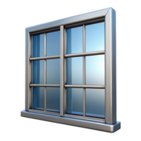 immaculate surreal Steel framed window with multiple panes, with Transparent Background precision png