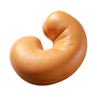 remarkable artistic Raw cashew nut with Transparent Background fine detail png