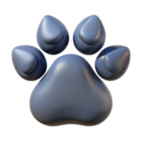 magnificent classic Ultra-detailed professional render of an isolated cutout single wolf Canis lupus paw print, with Transparent Background 8K png