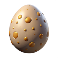 immaculate mid-century Concept art style, hyper-specific, isolated cutout of a single Griffin egg, speckled gold with Transparent Background top-tier png