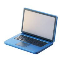 mysterious vibrant Laptop computer with blank screen with Transparent Background sharp png