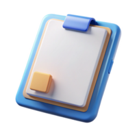 mesmerizing rare Tablet showing a blank notepad app with Transparent Background png