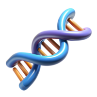 melancholic immaculate Photorealistic, hyper-specific professional render of a single, isolated, DNA double helix molecule with Transparent Background museum quality png