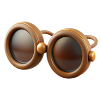 magnificent standout Isolated cutout, ultra-detailed, hyper-specific, concept art style, vintage spectacles with round lenses with Transparent Background png