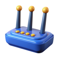 impressive energetic abstract A router, with multiple antennas with Transparent Background exclusive png