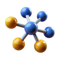 mesmerizing peaceful bohemian A stylized, abstract representation of a molecule with Transparent Background authentic png
