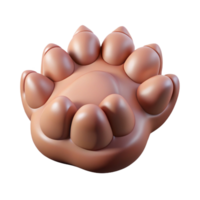 hypnotic unforgettable Concept art style, hyper-specific, isolated cutout of a single Sphinx paw, extended with Transparent Background png