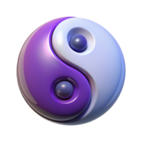 immaculate dreamy artistic A stylized Yin and Yang symbol, balanced and harmonious with Transparent Background premium png