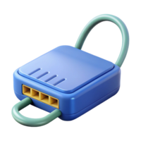 impressionante extraordinário modem com ethernet cabo conectado com transparente fundo png