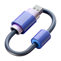serene rare USB-C cable with fast charging capabilities with Transparent Background png