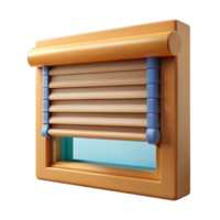 melancholic hypnotic Window blind, Venetian style, with Transparent Background artisan png