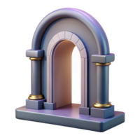 glorious artistic Art Deco doorway arch, with Transparent Background genuine png