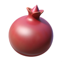 vibrant coveted Hyper-specific concept art render of a single pomegranate seed with Transparent Background png